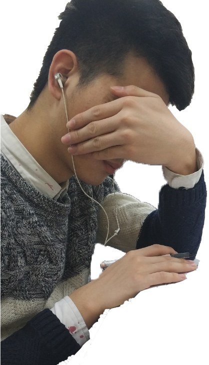 害羞的刘洪宇